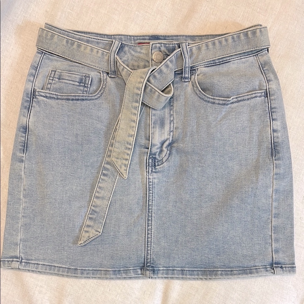Guess Denim Mini Skirt with Belt